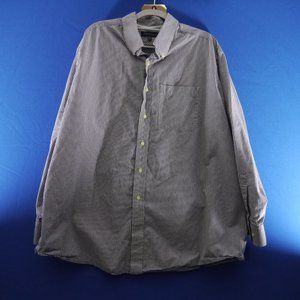 Tommy Hilfiger Long Sleeve 100% Cotton Black & White Check Button Down Shirt XL
